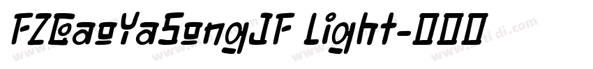 FZGaoYaSongJF Light字体转换